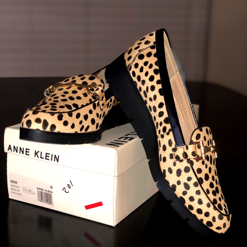 9M Leopard Wedge Loafers
